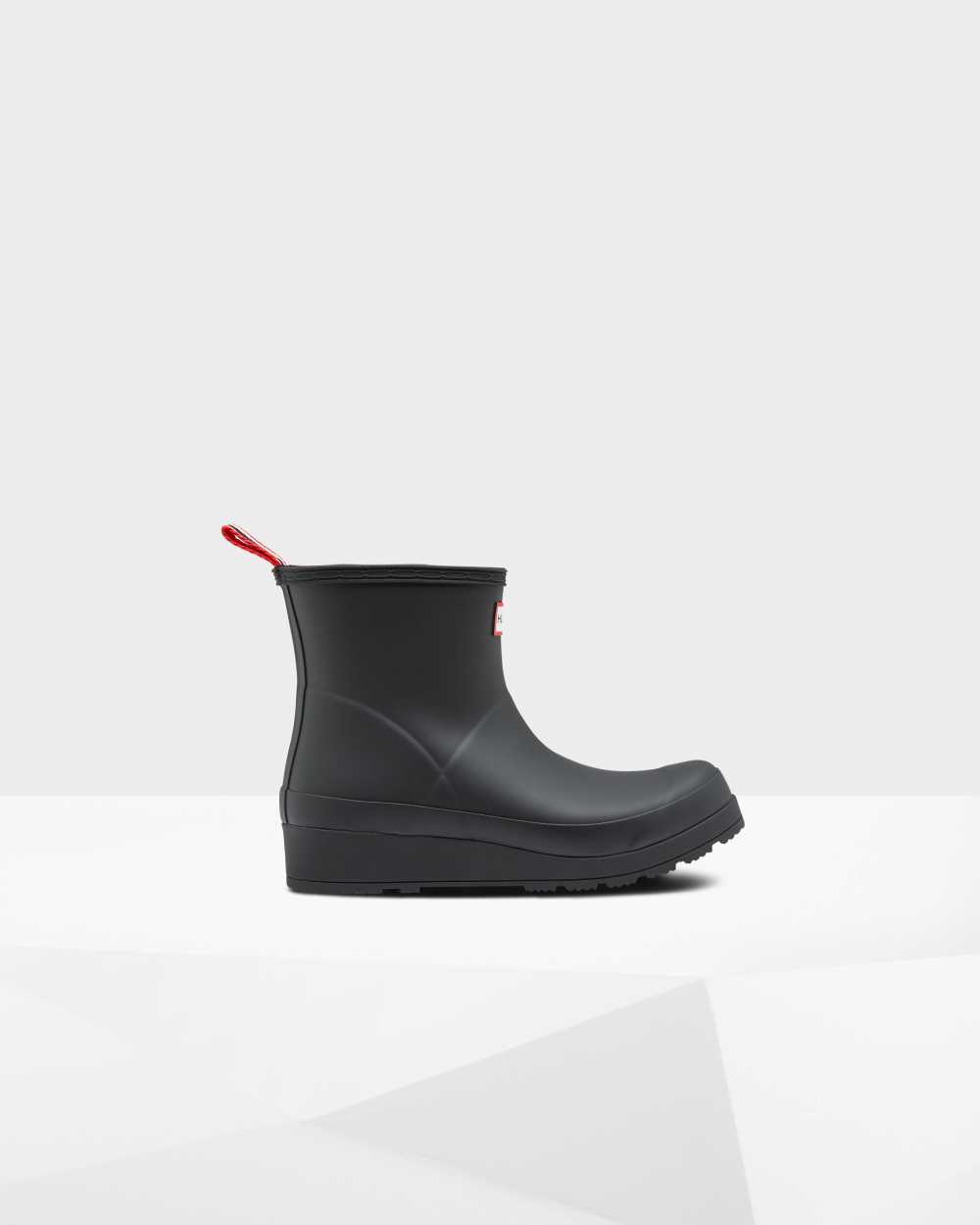 Womens Hunter Original Play Insulated Short Rain Boots Black | PKCEJX-608